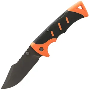 3.9 "CLIP điểm lưỡi kép ngón tay cái đinh tán cột sống jimping Ergonomic cao su xử lý dây buộc lỗ lockback Survival Pocket Knife