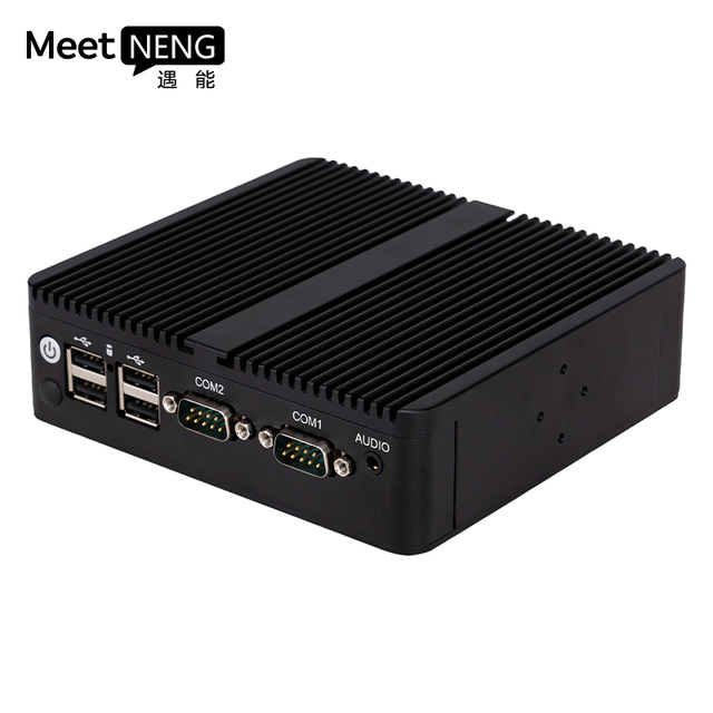 MeetNeng Nano Celeron Industrial Mini PC with Intel Chipset Fanless Design Windows/Linux OS in Stock