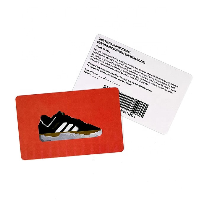Custom Offset Printing Plastic Qr Code Card Pvc Gift Loyalty Barcode Card