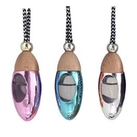 Diffuseur de parfum pour voiture en forme de balle de 8 ml, pendentif parfumé, flacon en verre Attar