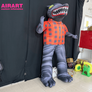 Disfraz Inflable Gigante de <span class=keywords><strong>Lobo</strong></span> de Dibujos Animados, Personaje de <span class=keywords><strong>Hombre</strong></span> <span class=keywords><strong>Lobo</strong></span> Personalizado, Accesorio Inflable para Decoración de Escenarios y Fiestas - Product Image 5
