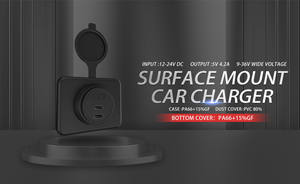 <span class=keywords><strong>Chargeur</strong></span> rapide à double port DAMAVO QC3.0 & PD 48W 12V 24V <span class=keywords><strong>chargeur</strong></span> de panneau de voiture avec 1 an de garantie <span class=keywords><strong>chargeur</strong></span> de voiture de type C à montage en surface - Product Image 6