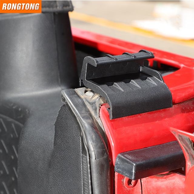 2PCS Soft Top Rear Window Clips Retainer Brackets Tailgate Bar - Foto 6