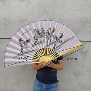 0,63*1,1 m tela de seda de estilo chino ventilador colgante grande decoración de entrada montada en la pared técnica pintada para accesorios de fotografía - Product Image 2