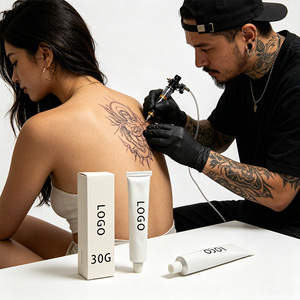 Bálsamo para Tatuajes de Fórmula Profesional Estándar, en Varios Tamaños y Pesos, Crema para el Cuidado de Tatuajes con Logotipo Personalizado para Labios y Cejas Permanentes - Product Image 1
