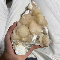 Apophyllite naturelle en gros avec cluster de cristaux géodésiques – Clusters d'apophyllite étincelants uniques pour la guérison
