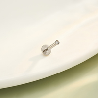 Toposh 316L Acier inoxydable Tragus Cartilage Daith Helix Boucle d'oreille Studs pour lèvres et oreilles à filetage externe Bijoux de piercing Labret