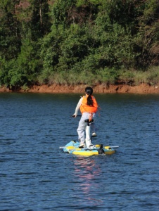Vélo aquatique personnalisé <span class=keywords><strong>pour</strong></span> la mer et le lac, pédalo, bateau à pédales, bateau électrique commercial et vélo, vélo aquatique gonflable en PVC - Product Image 5