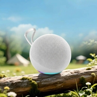 Enceinte Bluetooth Alaxe, audio extérieur, mini, portable, forme ronde, sans fil, subwoofer RGB, batterie intégrée, insertion de carte
