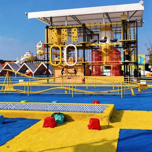 Aire de jeux extérieure populaire et moderne pour enfants, produit phare, avec toboggan en acier inoxydable - Product Image 2