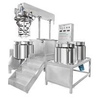 Émulsifiant sous vide VME-200L 500L pour la fabrication de dentifrice et d'onguents, mélangeur homogénéisateur pour cosmétiques