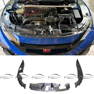 ฝาครอบเครื่องยนต์คาร์บอนไฟเบอร์ แผ่นตกแต่งระบายความร้อนสำหรับ Honda Civic FK8 2017-2021 Hatchback อุปกรณ์ตกแต่งรถยนต์ - Product Image 2