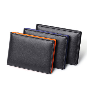 Men's Slim <b>RFID</b> Blocking <b>Wallet</b> Top-Grain Cowhide Bifold Leather <b>Wallet</b> with 6 Card Slots ID Window Custom Engraved Gift for Him - Product Image 2