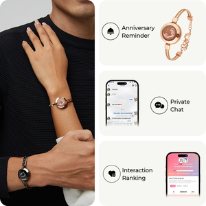 Nuevas pulseras Bluetooth <span class=keywords><strong>TOTWOO</strong></span> Mountain Sea con vibración y luz, para parejas a distancia. - Product Image 4
