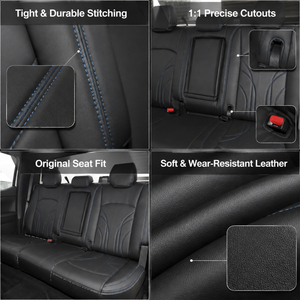 Housses de siège auto universelles, ensemble complet, cuir Nappa écologique, faciles à nettoyer, marque TOPFIT, 5 pièces, toutes saisons, garantie 1 an pour SUV - Product Image 2