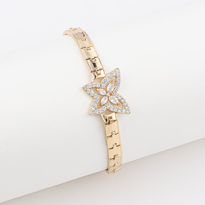 Gioielli Liwan all'ingrosso braccialetti di moda placcato oro fornitore di gioielli Punk bracciali orologio da uomo da donna braccialetti - Product Image 6