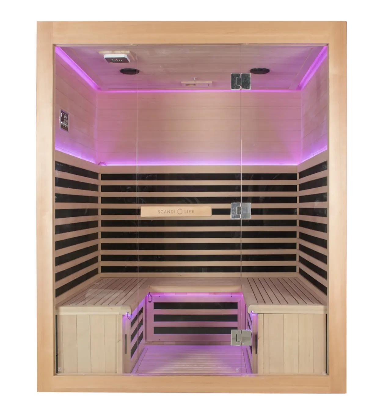 5 Sitze Großhandel Haushalt Hinoki Dry Steam Barrel Sauna raum für Beauty Spa und Fitness