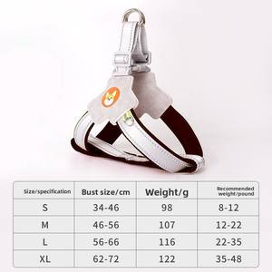 Weste-Stil Mode gepolsterte Knopf Haustier geschirr Hunde leine Reflektierende Anti-Schock-Lauf leine für kleine Rassen - Product Image 6