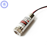 Brass Head 650nm 50mW 3-4.5V Red Dot Laser Diode Module W/Wire Lead