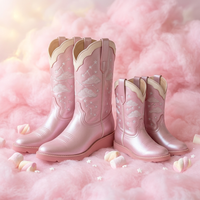 Sepatu Boot Kulit Anak Perempuan, Sepatu Formal, Sepatu Western, Sepatu Boot V-cut Formal, Sepatu Boot High Heel, Sepatu Boot Setinggi Lutut, Sepatu Boot Grosir