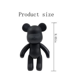 2025 nouveauté bricolage créatif fluide ours noir embryon bricolage résine jouets à la main ours ornements avec <span class=keywords><strong>acrylique</strong></span> versant peintures - Product Image 6