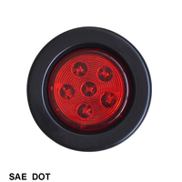 Feu de gabarit et de positionnement rond à LED de 2-1/2 pouces pour camion et remorque, conforme aux normes SAE/DOT/FMVSS108