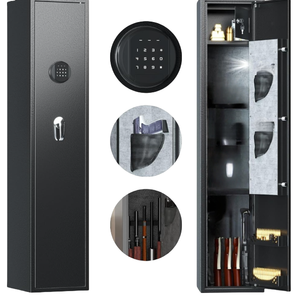 Chất lượng cao lớn thép an toàn với mật khẩu điện tử an ninh khóa Khóa chống cháy bền có khả năng lưu trữ 5 vũ khí - Product Image 1