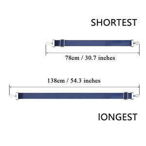 Cinturino <span class=keywords><strong>viola</strong></span> tinta unita tracolla lunga 3.8cm tracolla all'ingrosso tracolla larga OEM ODM - Product Image 6