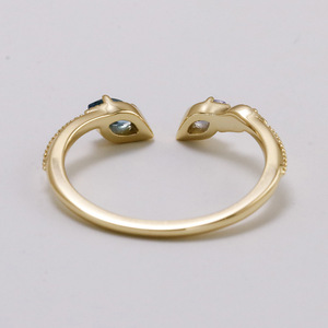 Nouveaux débuts Double tête <span class=keywords><strong>de</strong></span> serpent <span class=keywords><strong>londres</strong></span> bleu Tanzanite blanc topaze bague d'ouverture 2025 bijoux <span class=keywords><strong>de</strong></span> mode à la mode - Product Image 6