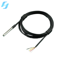 Digital Thermistor Temperature Sensor Probe Stainless Steel IP68 Protection -50~125 Range Plug-in Mounting for Industrial