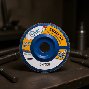 Disque à lamelles Fervi Grindflex bleu 125 mm sans fer pour ponçage du métal Fabriqué en Italie - Product Image 2