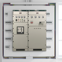 Armoire de distribution basse tension MNS avec panneau de compensation de puissance, coffret électrique en acier IP40 ignifuge