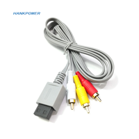Câble AV pour console Wii, câble composite 3 RCA pour console Nintendo Wii, câble vidéo RCA, cordon audio vidéo