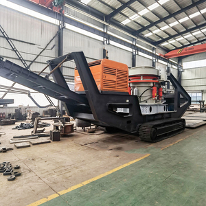 Equipo de Procesamiento de Piedra Caliza CFTC y Criba Vibratoria, Planta Móvil de Trituración de Cono sobre Neumáticos para Roca Dura - Product Image 2