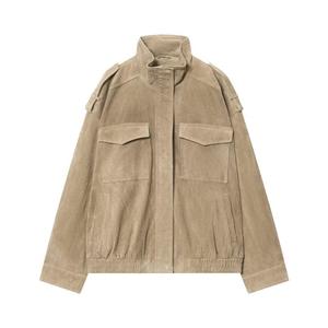 Manteau en daim pour <span class=keywords><strong>femme</strong></span>, automne-hiver - Product Image 1