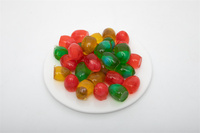 Bonbons gélifiés Holeywood multi-couleurs, saveur fruitée, en forme de boule, pelables, acidulés, 7g/pièce, emballés en boîte, pour Pâques, lot de 12