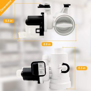 W10130913 WPW10730972 W10730972 W10117829 Conjunto de Bomba de Desagüe para <span class=keywords><strong>Lavadora</strong></span> - Compatible con <span class=keywords><strong>Whirlpool</strong></span> <span class=keywords><strong>Duet</strong></span> Maytag 2000-4000 para HE2T - Product Image 2
