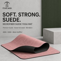 Tapete de Yoga Yugaland Flagship 140 de Gamuza, Antidesgarro, Antideslizante, de Caucho Natural, Venta al Por Mayor