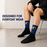 Chaussettes d'automne personnalisées OEM pour adultes - Polyester/Nylon/Coton/Fibre de bambou/Laine, résistantes aux déchirures, séchage rapide, respirantes