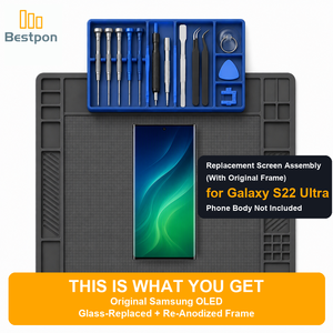 Ersatz für Samsung Galaxy <span class=keywords><strong>S22</strong></span> <span class=keywords><strong>Ultra</strong></span> 5G OLED-Bildschirm-Baugruppe, Original-Panel + Glas-Ersatz, Mit Original-Rahmen, Klasse A - Product Image 2
