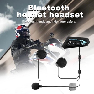 BT22 Motocicleta Capacete <span class=keywords><strong>Intercom</strong></span> Headset BT <span class=keywords><strong>5.0</strong></span> + EDR impermeável suporte sem fio Interphone iOS Siri Android Voice Control - Product Image 3