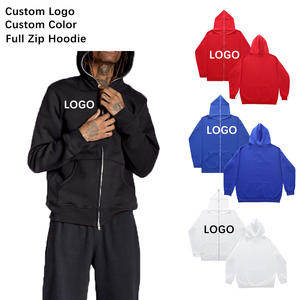 Venta Al <span class=keywords><strong>Por</strong></span> Mayor De Gran Tamano En Blanco Con Cremallera Completa Cubrir <span class=keywords><strong>La</strong></span> <span class=keywords><strong>Cara</strong></span> Sudaderas Con Capucha Para Los Hombres - Product Image 2
