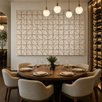 Panneau acoustique en placage de bois personnalisé, options de couleur chêne, noyer, frêne, érable, panneau mural rainuré pour hôtel