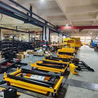 Table élévatrice hydraulique WEMALiFT, élévateur de palettes personnalisé avec télécommande électrique et pieds personnalisables