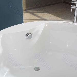 <span class=keywords><strong>Baignoire</strong></span> autoportante de haute qualité Gurgle, <span class=keywords><strong>baignoire</strong></span> de surface moderne pour salle de bain, adaptée aux appartements et aux hôtels - Product Image 4