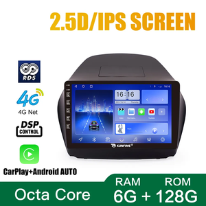 Đối Với Hyundai Tucson IX35 2010-2015 10 Inch Thiết Bị Đôi 2 Din Octa-Core Quad-Core Xe Stereo GPS Navigation Android <span class=keywords><strong>Car</strong></span> Đài Phát Thanh - Product Image 5