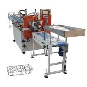 Semi Automatic Toilet Paper Multiple Rolls Packing Machine for Small Business Ideas