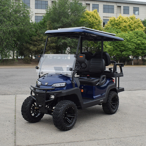 Voiturette de golf électrique tout-terrain 4 places de fabrication chinoise, chariot de <span class=keywords><strong>chasse</strong></span> électrique 4 roues et voiturette de golf à conducteur debout - Product Image 2