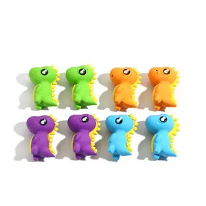 Dibujos animados dinosaurio forma 3D borrador color púrpura disponible niños estudiantes venta al por mayor Papelería para regalo