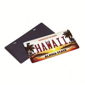 Imán Personalizado de Recuerdo, Placa Magnética de Matrícula de Coche de Aluminio, Imanes para Refrigerador de Miami Beach - Product Image 3